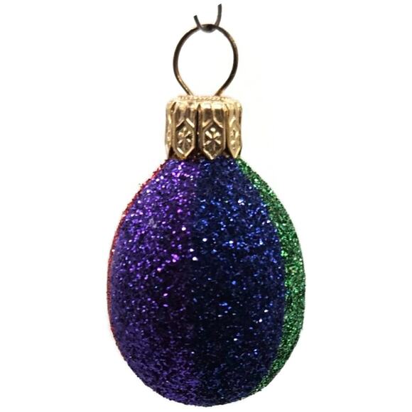 Patricia Breen Miniature Egg Rainbow Shines Easter Purple Christmas Ornament - Picture 6 of 10